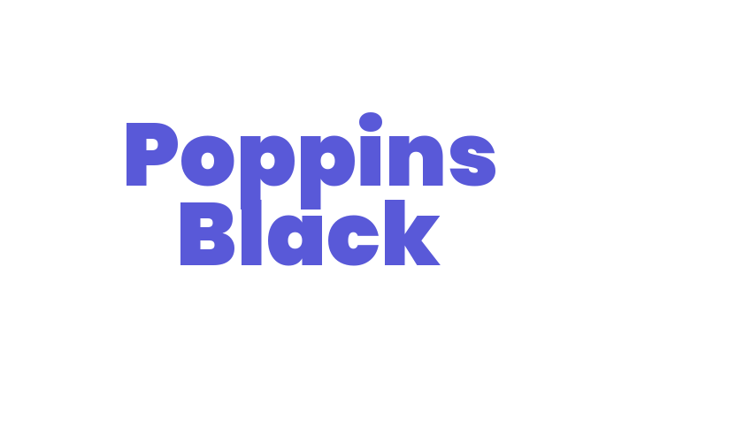 Poppins Black Font Download