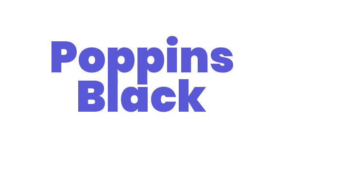 Poppins Black Font Download