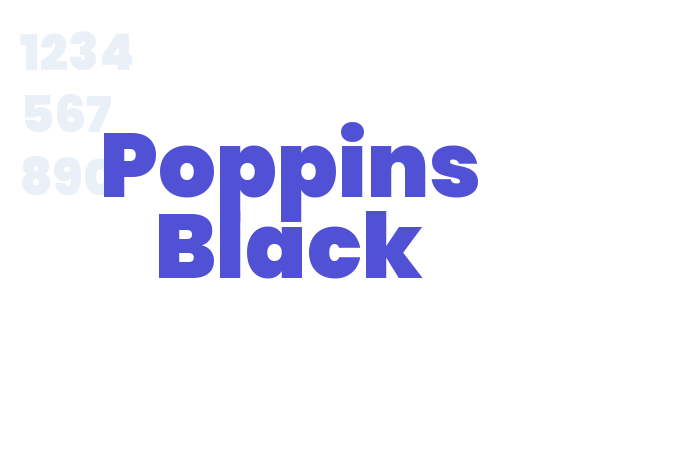 Poppins Black font download