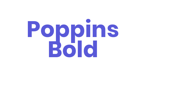 Poppins Bold Font Download