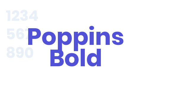 Poppins Bold font download