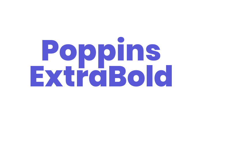 Poppins ExtraBold Font Download