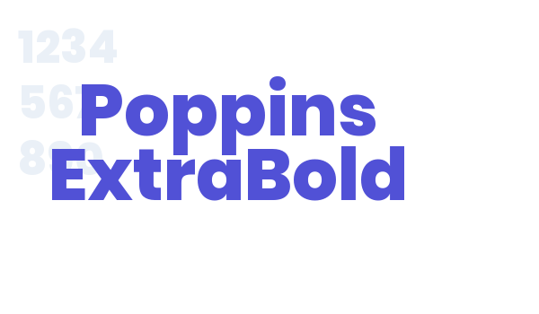 Poppins ExtraBold font download