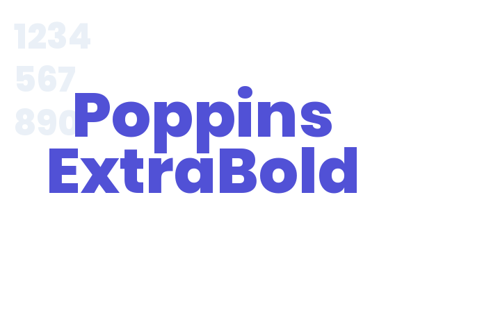 Poppins ExtraBold font download