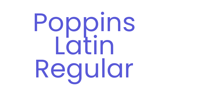 Poppins Latin Regular Font Download