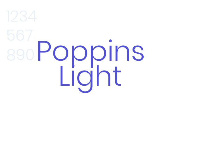 Poppins Light font download