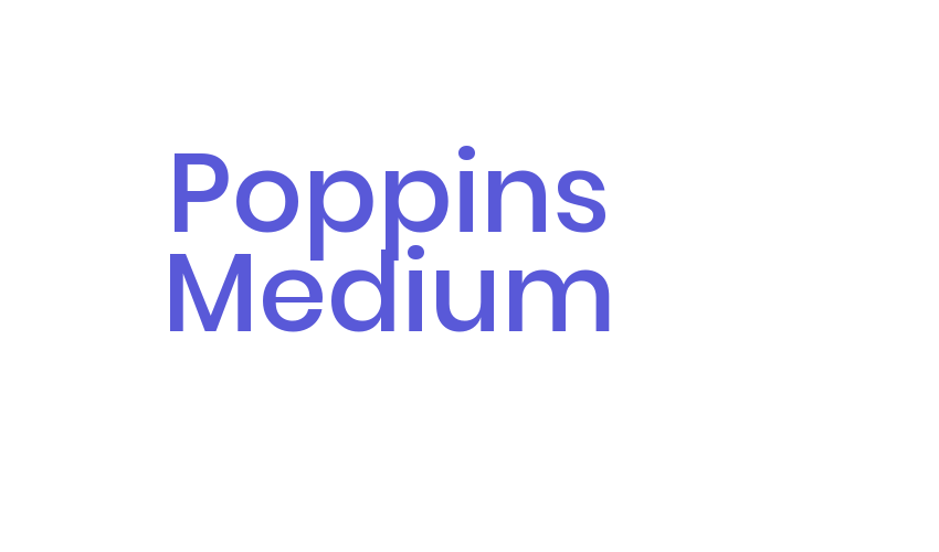 Poppins Medium Font Download