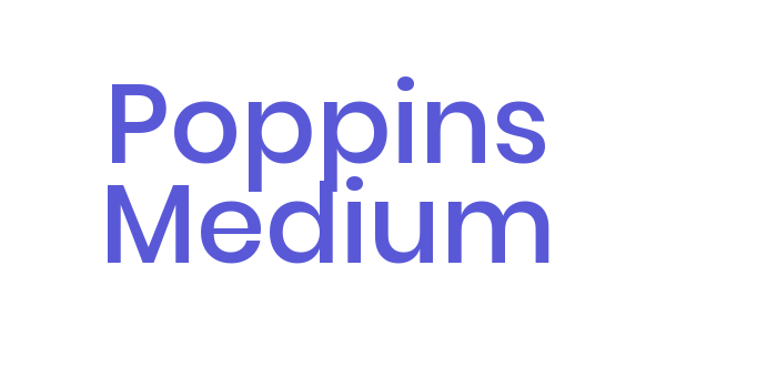 Poppins Medium Font