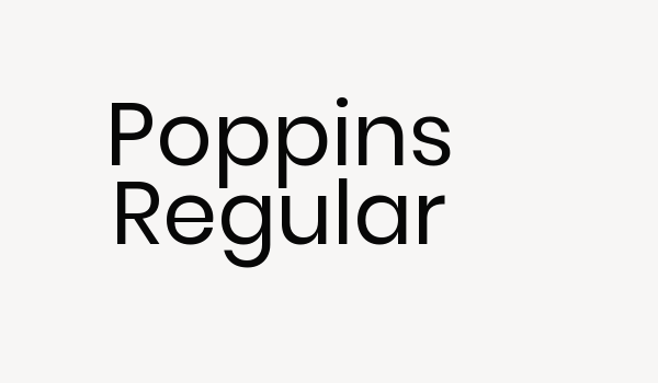 Poppins Regular Font