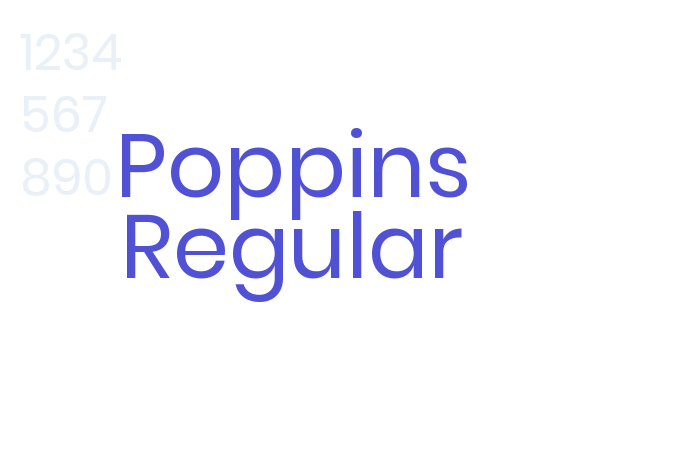 Poppins Regular font download