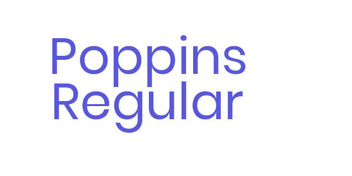 Poppins Regular Font