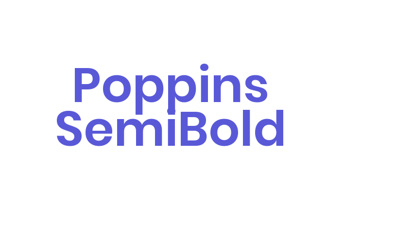 Poppins SemiBold Font Download