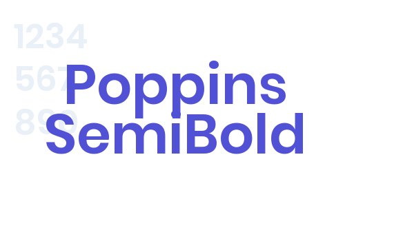 Poppins SemiBold font download