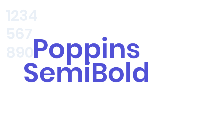 Poppins SemiBold font download