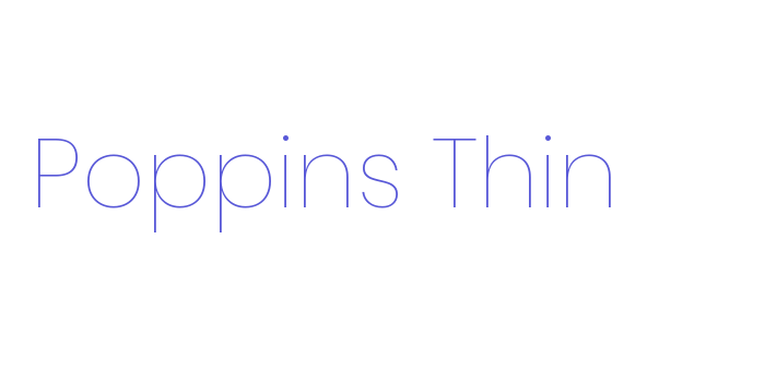 Poppins Thin Font Download