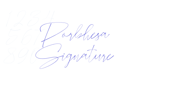 Porbhesa Signature font free