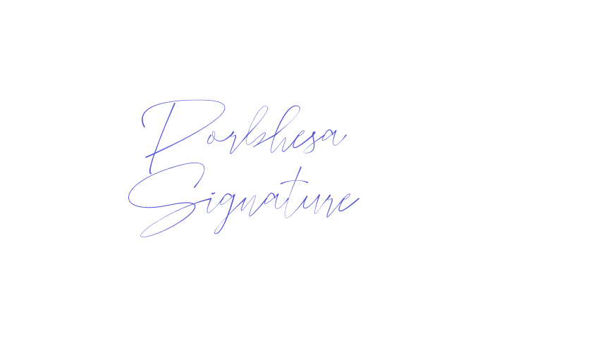 Porbhesa Signature Font Download