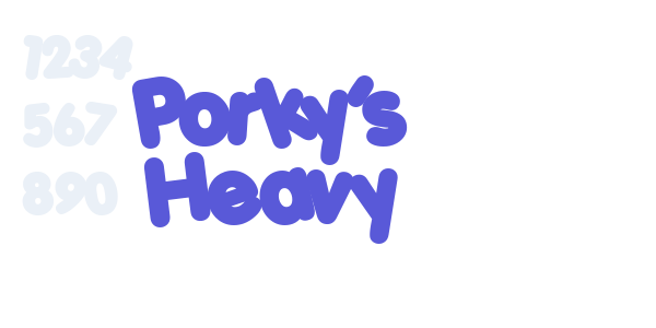 Porky’s Heavy font free