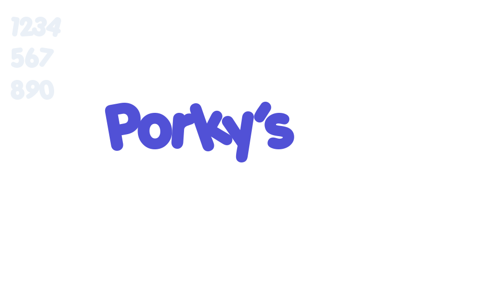 Porky’s-font-download