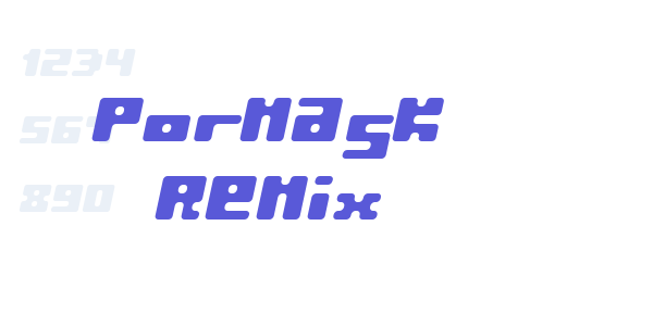 Pormask Remix font