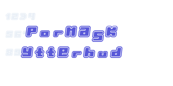 Pormask Ytterhud font