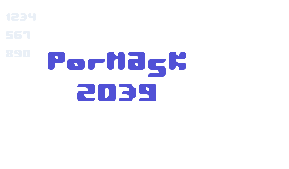 Pormask 2039-font-download