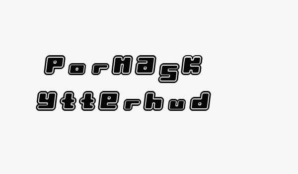 Pormask Ytterhud Font