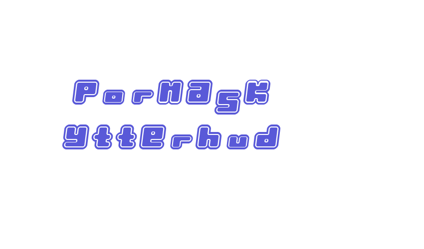 Pormask Ytterhud Font