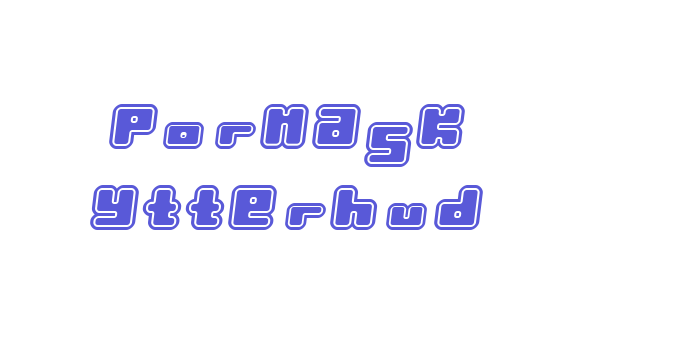 Pormask Ytterhud Font Download