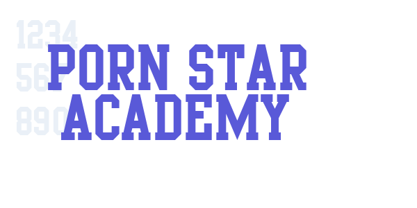 Porn Star Academy font free