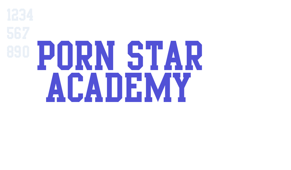 Porn Star Academy-font-download