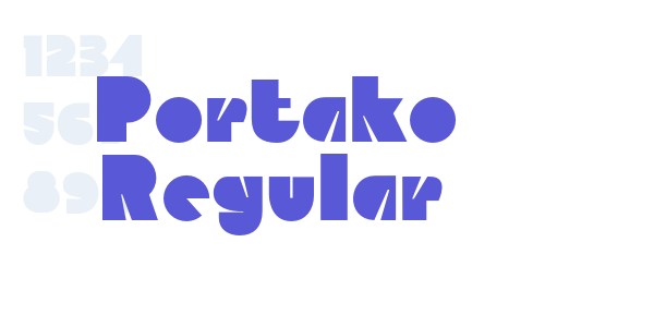 Portako Regular font