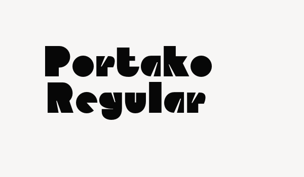 Portako Regular Font