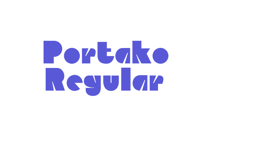 Portako Regular Font