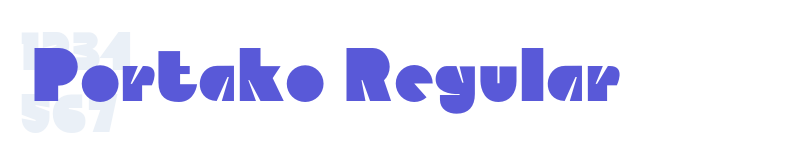 Portako Regular-related font