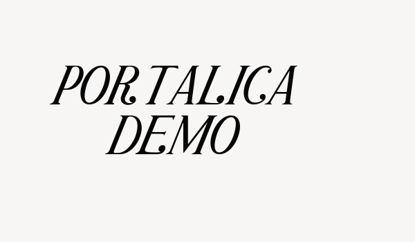 Portalica DEMO Font