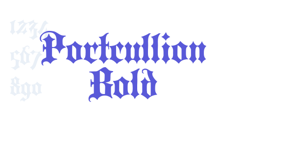 Portcullion Bold font free