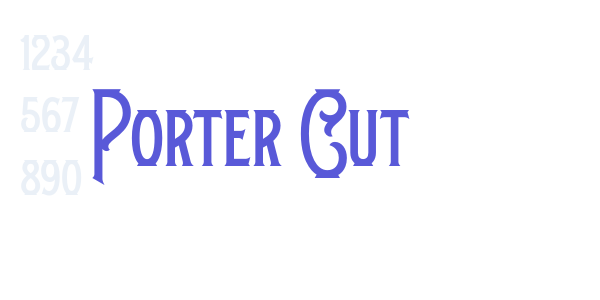 Porter Cut font free