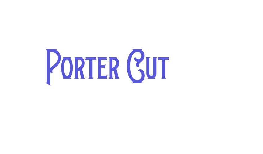 Porter Cut Font Download