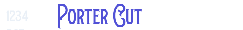 Porter Cut-font