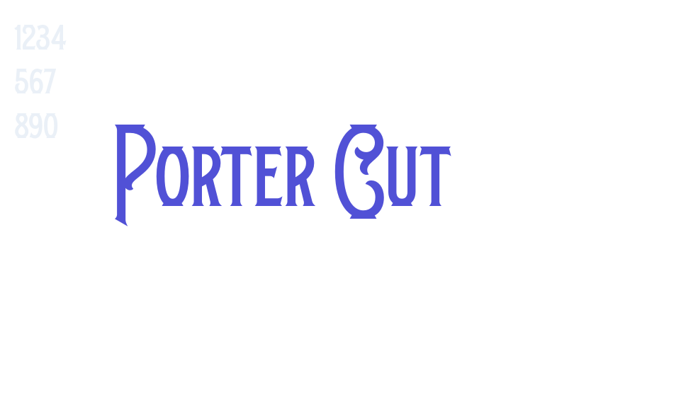 Porter Cut-font-download