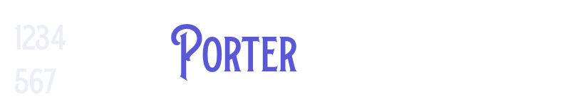 Porter-related font