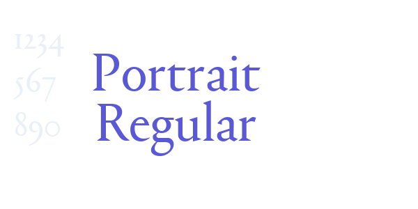 Portrait Regular font free