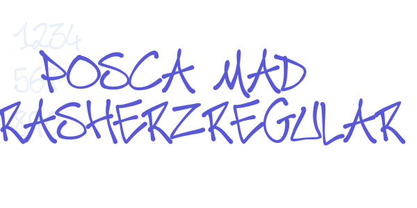 Posca Mad ThrasherzRegular font free