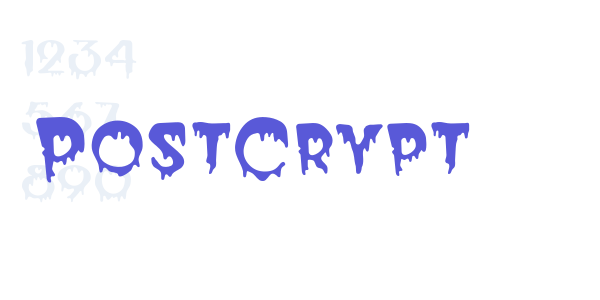 PostCrypt font free