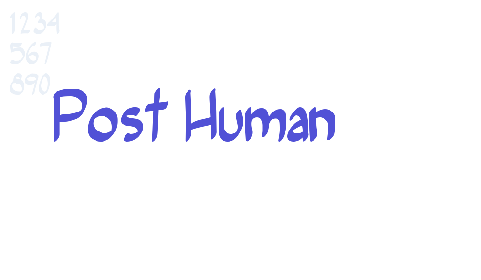 Post Human-font-download