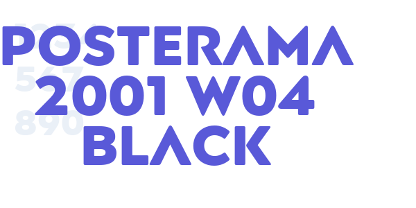 Posterama 2001 W04 Black font free