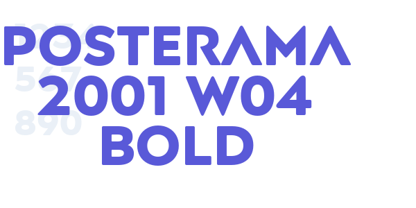 Posterama 2001 W04 Bold font free