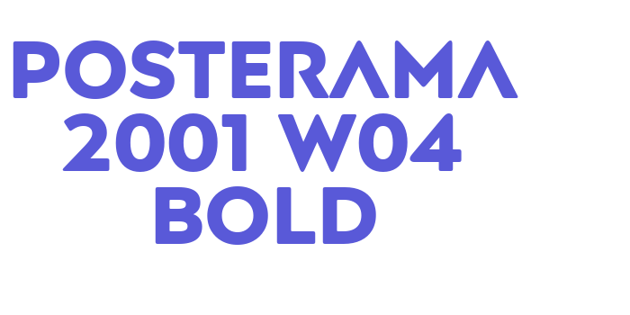 Posterama 2001 W04 Bold Font Download