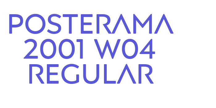 Posterama 2001 W04 Regular Font Download